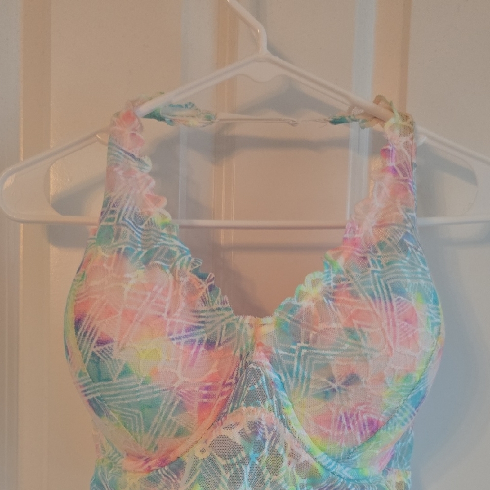 FINAL PRICE Colorful Lace Halter Bralette ( PINK VICTORIA SECRET )